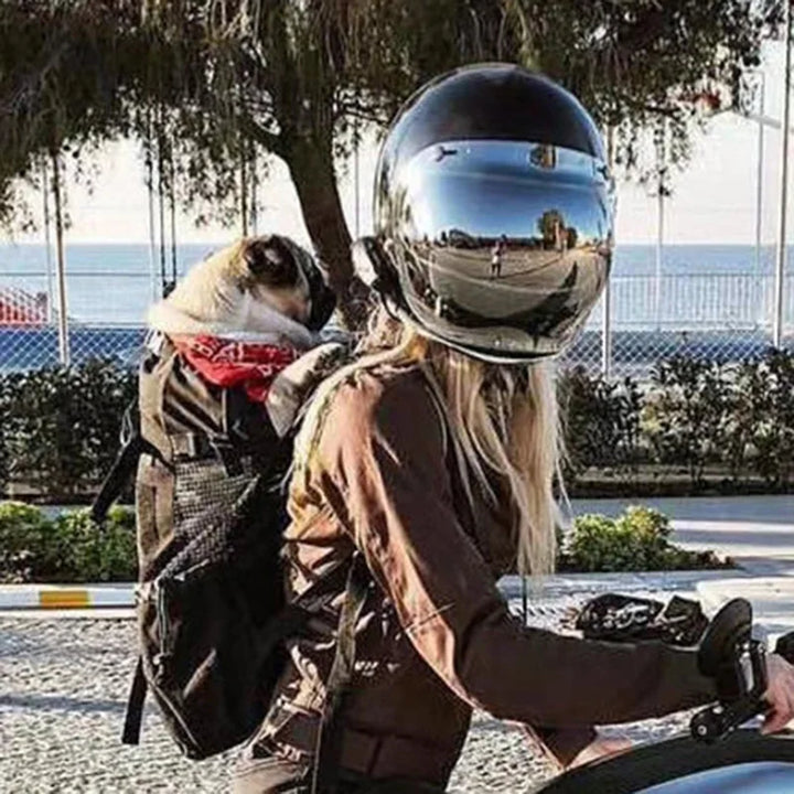 Dog backpack for outdoor & travel breathable Bowlift