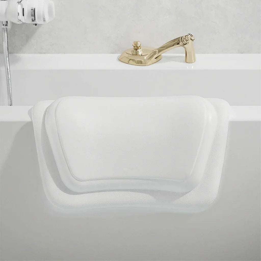 HydroLuxe Non-Slip Bath Cushion with Silicone Foam & PU Cover Bowlift