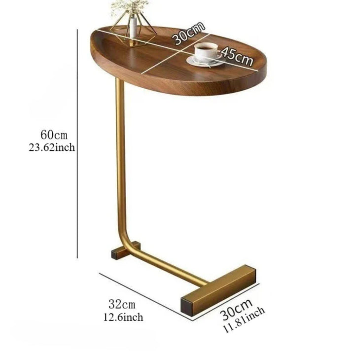 BowLift | C-Shaped Mobile Side Table Ideal for Sofa or Bed
