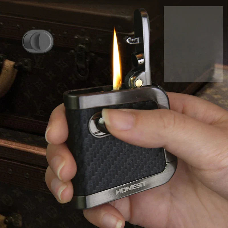 BowLift | Retro Thin One Click Pop Up Windproof Kerosene Lighter