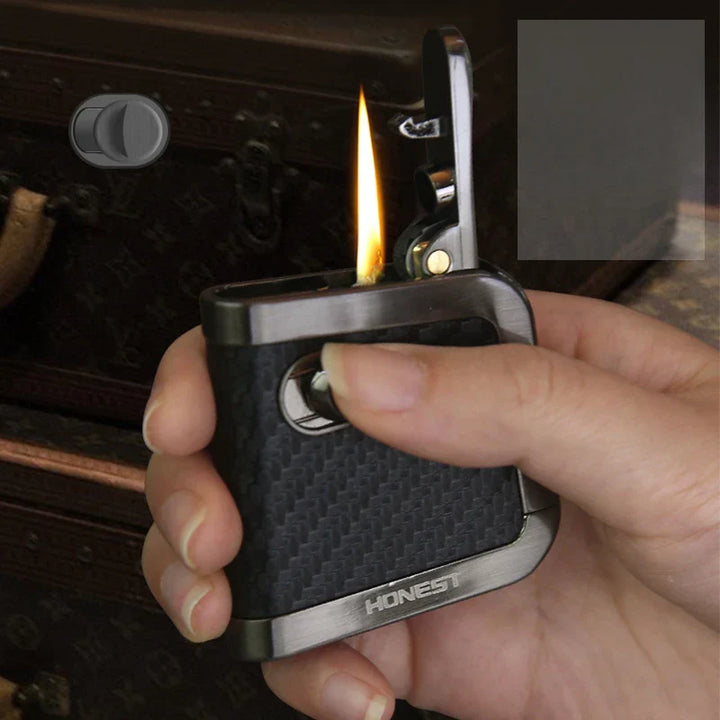 BowLift | Retro Thin One Click Pop Up Windproof Kerosene Lighter