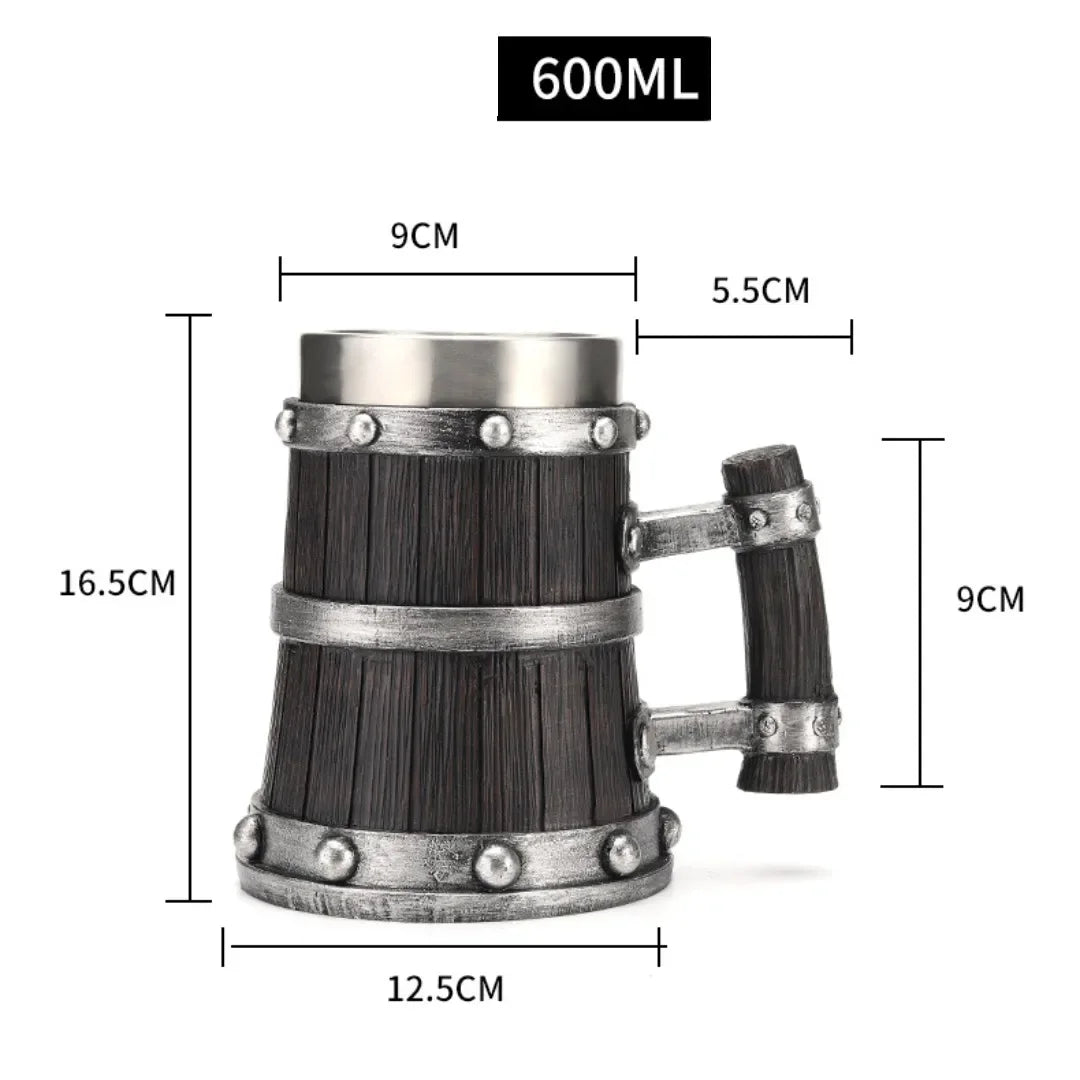 BowLift | 3D Viking-Style Wooden Mug
