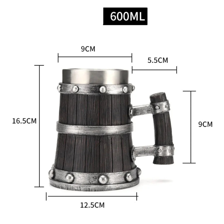 BowLift | 3D Viking-Style Wooden Mug