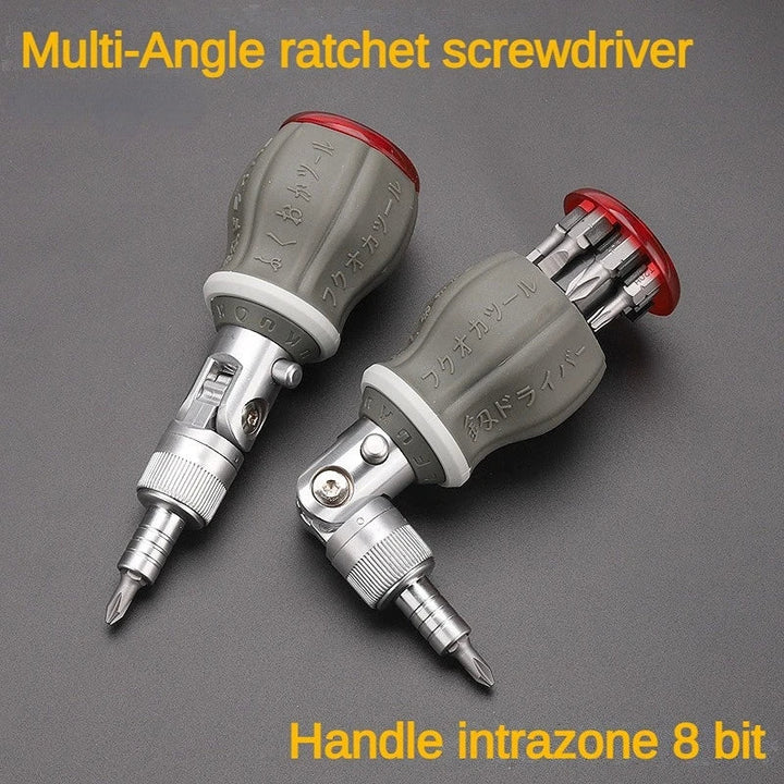 BowLift | 8-in-1 Multifunction Ratchet Screwdriver with Adjustable Angle – FlexiGrip