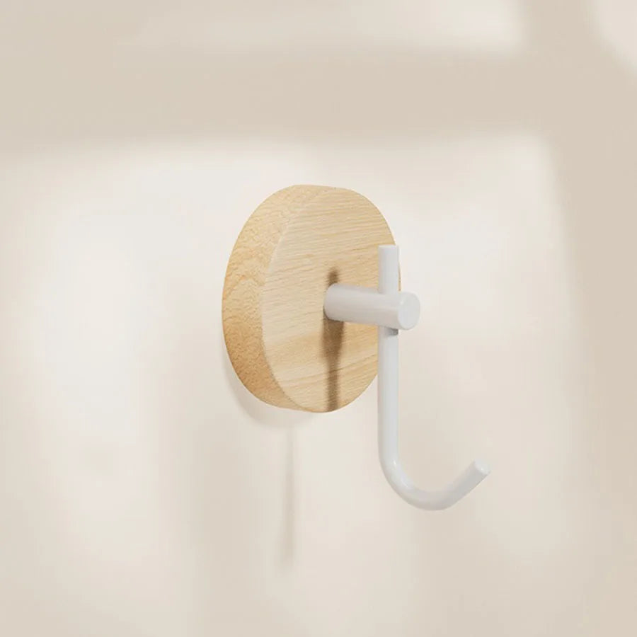 Clothes hanger made of walnut wood – Black or White | Decorative & Practical Bowlift
