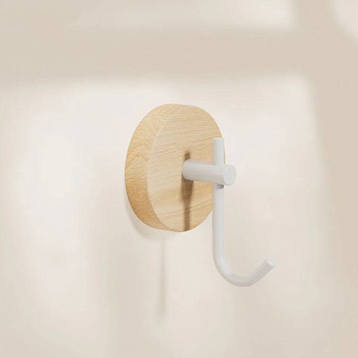 Clothes hanger made of walnut wood – Black or White | Decorative & Practical Bowlift