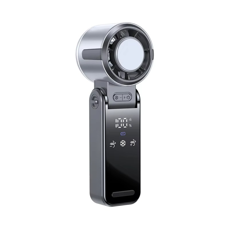BowLift | Foldable Turbine Handheld Fan with Integrated Ice Pack