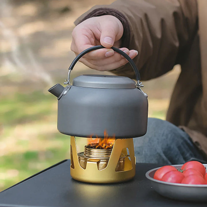 BowLift | Flamero Outdoor Spirit Stove | Adjustable Flame | 360° All-Around Combustion | Compact & Stable