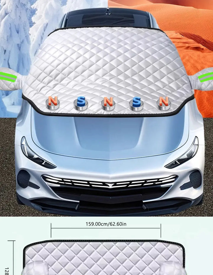 BowLift | FrostGuard Pro | 5-Layer Windshield Cover | Magnetic & Windproof | Complete Ice Protection