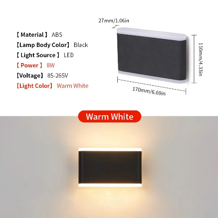 BowLift | Versatile LED Wall Light for Indoor and Outdoor Use