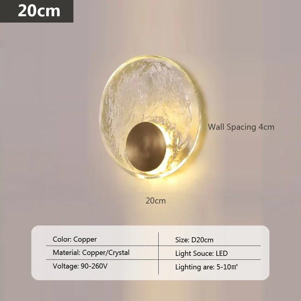 CrystalLuxe - Elegant LED Crystal Wall Lamp Bowlift