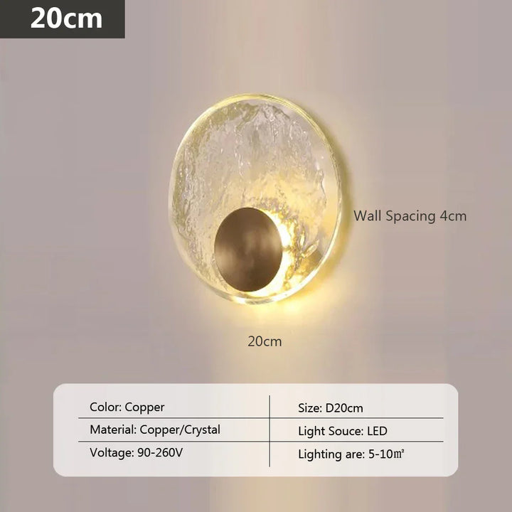 CrystalLuxe - Elegant LED Crystal Wall Lamp Bowlift
