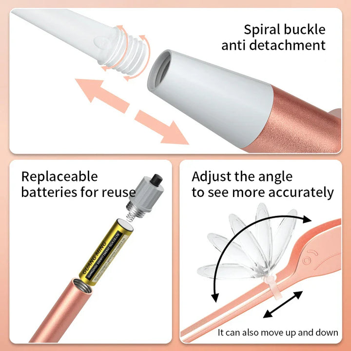 BowLift | Bright View LED Ear Cleaning Tweezer Set
