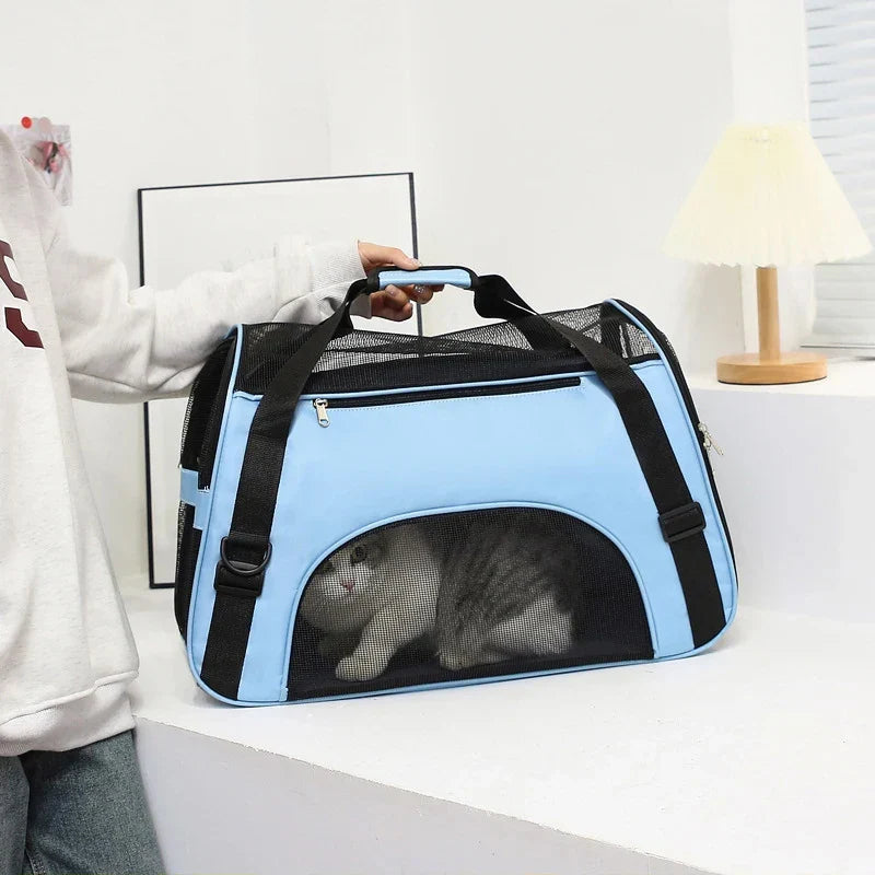 Foldable Pet Carrier for Travel Bowlift
