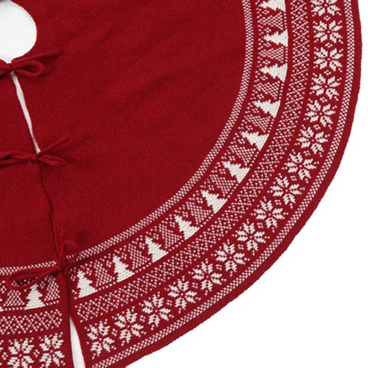 Plush tree Christmas tree skirt