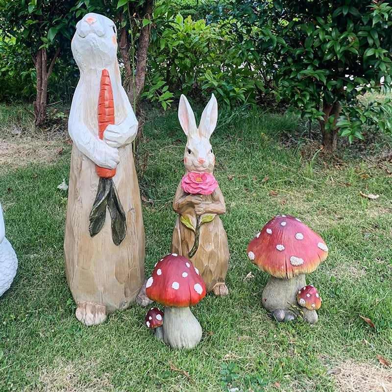 BowLift | Outdoor Fairy Mushroom Resin Garden Decor