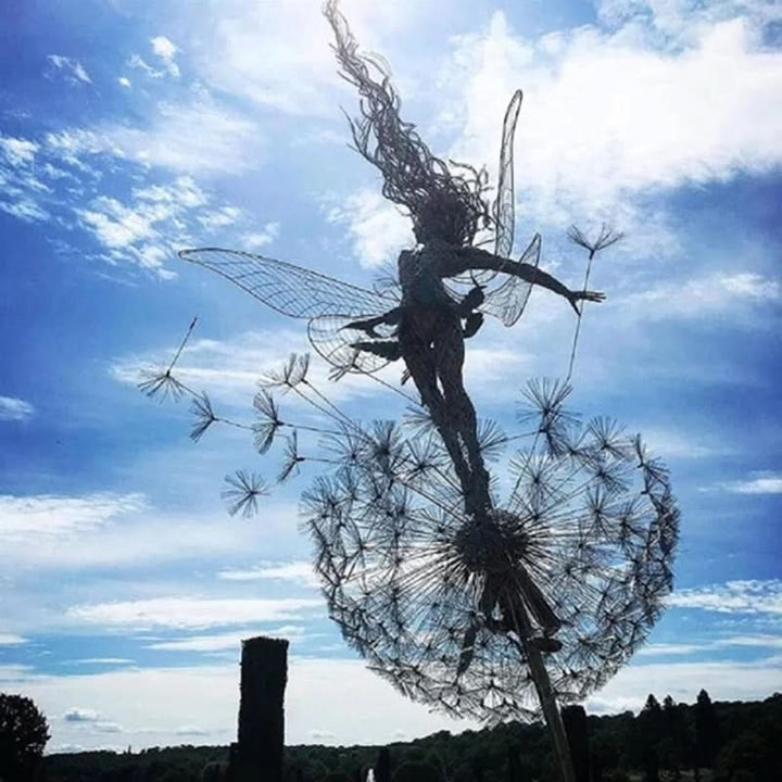 BowLift | Metal Fairy Garden Sculpture Outdoor Lawn Decor