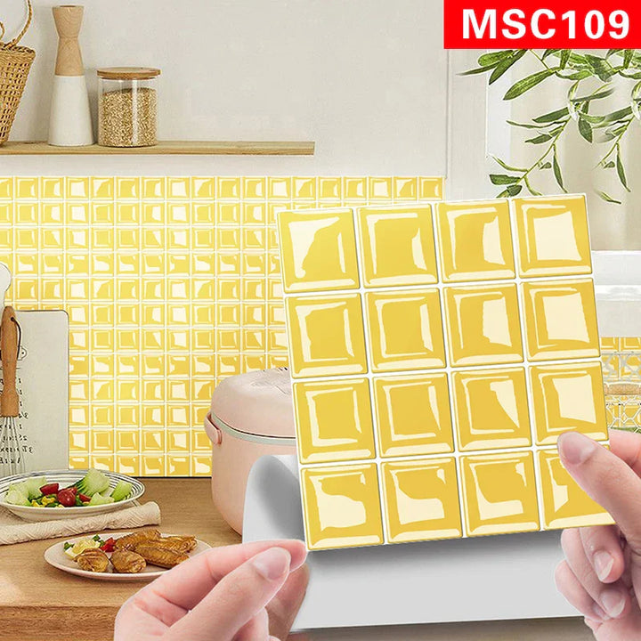 DecoMosaic 3D Mosaic Wall Tile Stickers Bowlift