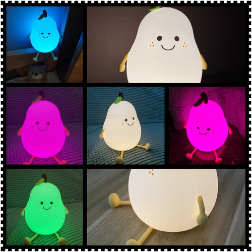 BowLift | Cute Pear Bedside Touch Night Lamp