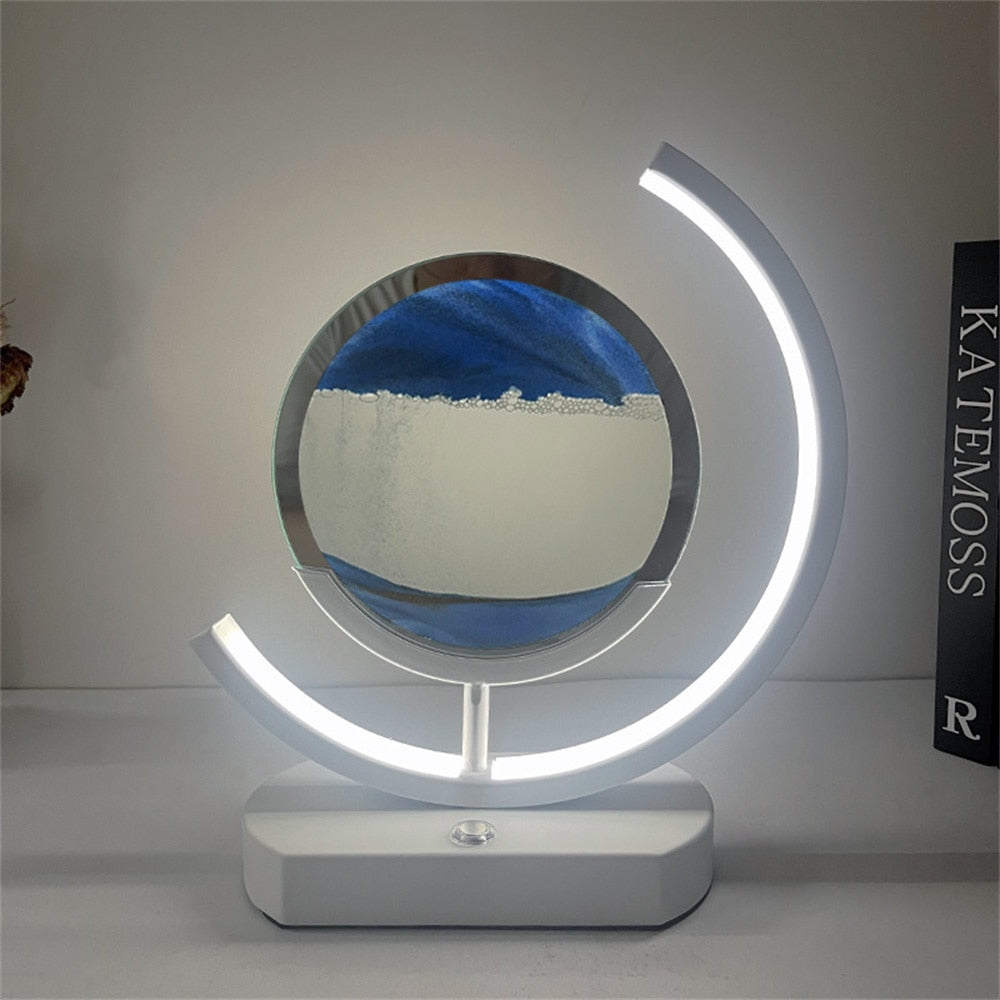 BowLift | 3D LED Flowing Sand Art Table Lamp