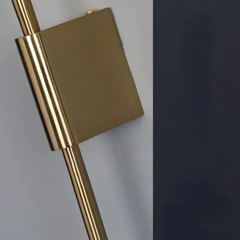 BowLift | AuraGold – Elegant Gold Wall Lamp for LED Illumination