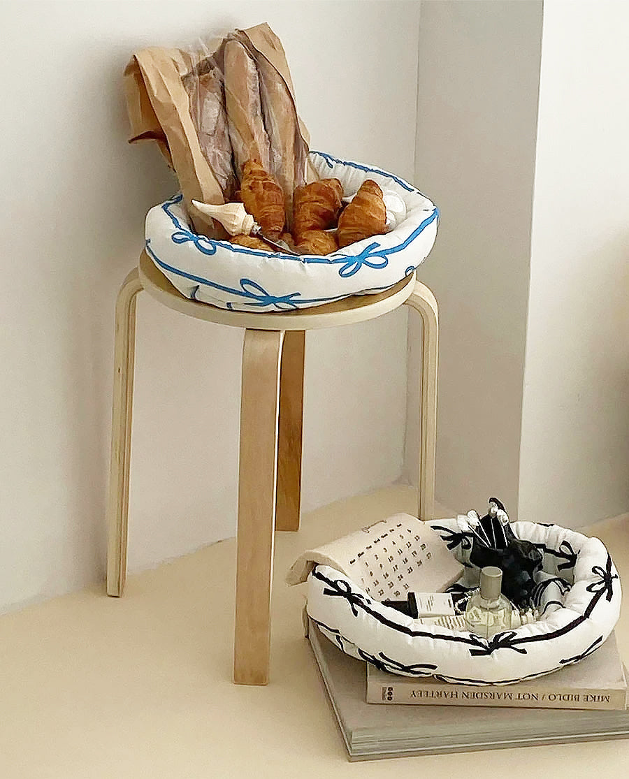 Ribbon Stripe Basket | Bowlift