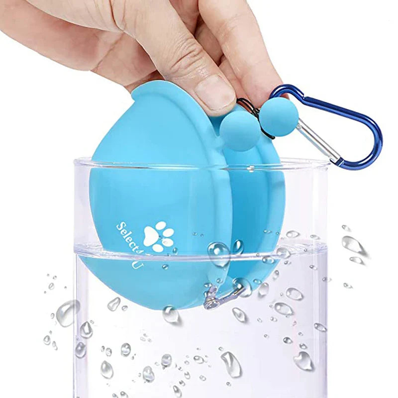 BowLift | Treatico Silicone Snack Bag for Dogs | With Clip & Velcro | For Training, Walking & Traveling | 9 × 9.5 cm
