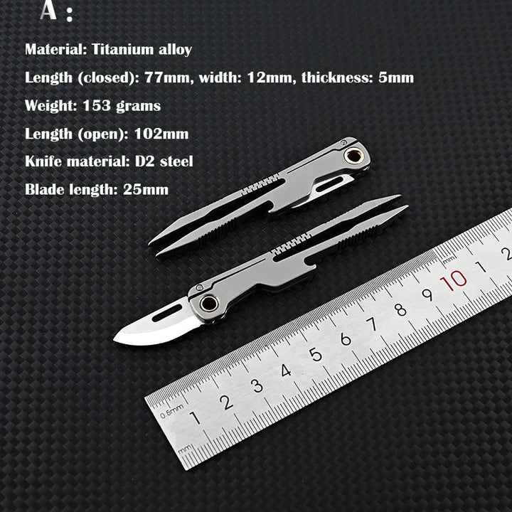 BowLift | All Day Titanium Tweezer Knife Multifunctional Tool