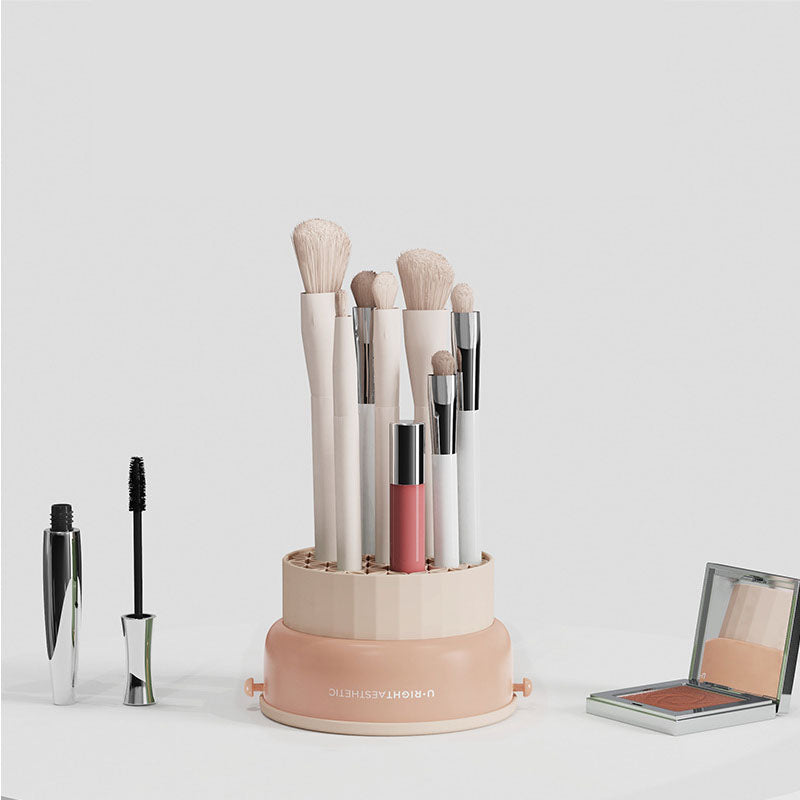 BowLift | Easy Makeup Cleaning Brush Organizer Storage Box