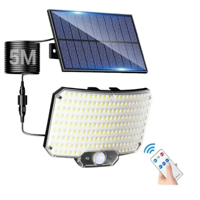BowLift | LumaXpert 234 | Solar Outdoor Spotlight with Motion Sensor | 3 Light Modes & Remote Control | IP65 Waterproof