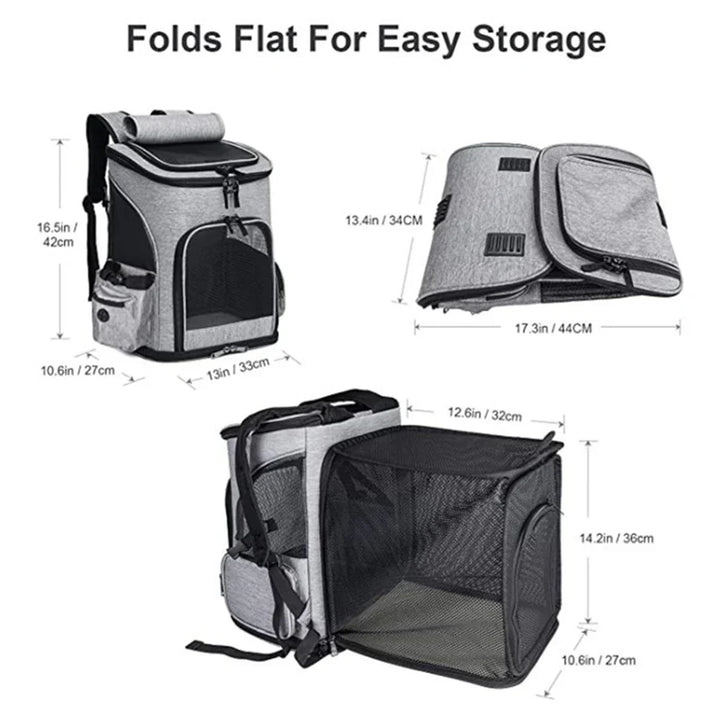 BowLift | Pet Travel Breathable Expandable Backpack