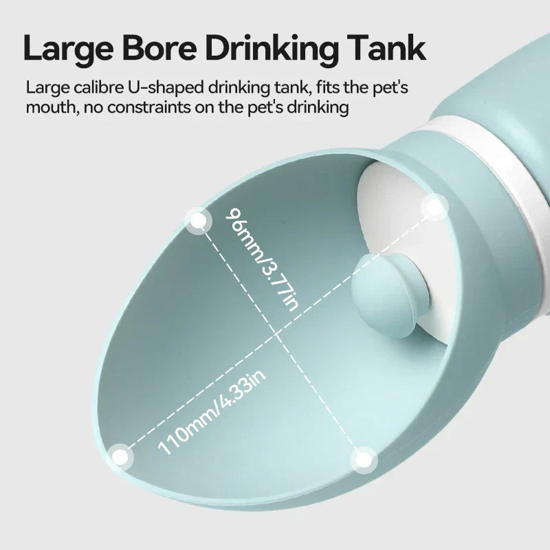 BowLift | PuraPaws Folding Pet Water Bottle | Food Safe & Leak Proof | On The Go | 520 ml