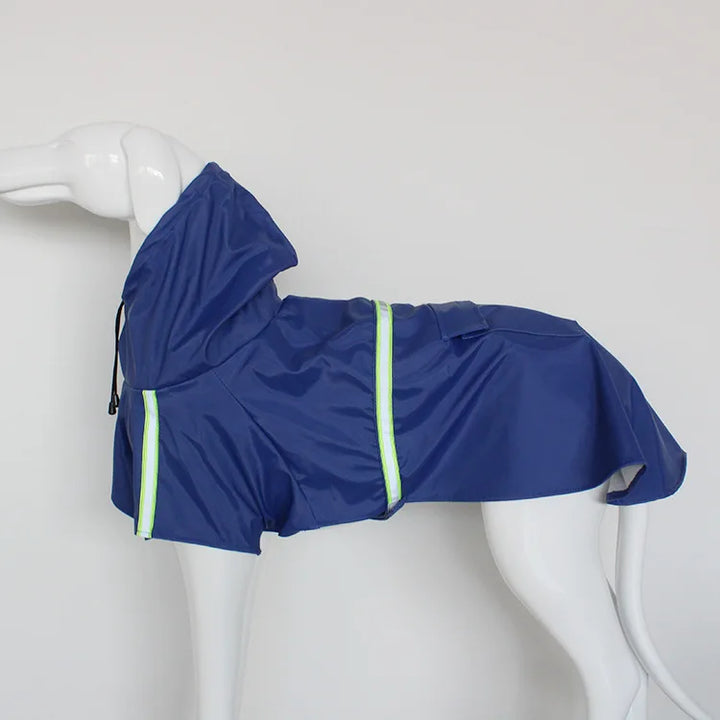 Waterproof Dog Raincoat with Hood & Reflectors Bowlift