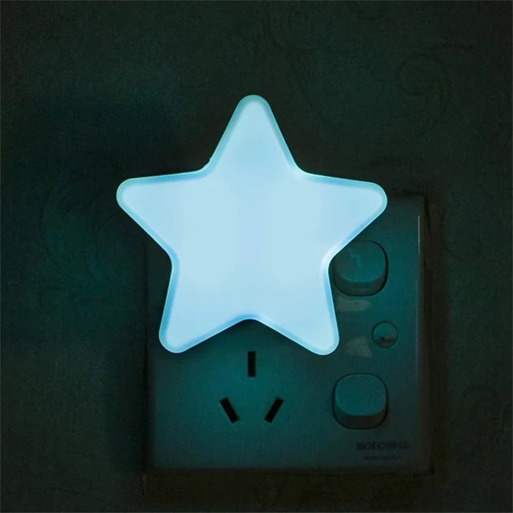 Cute Star LED Socket Night Light Bowlift