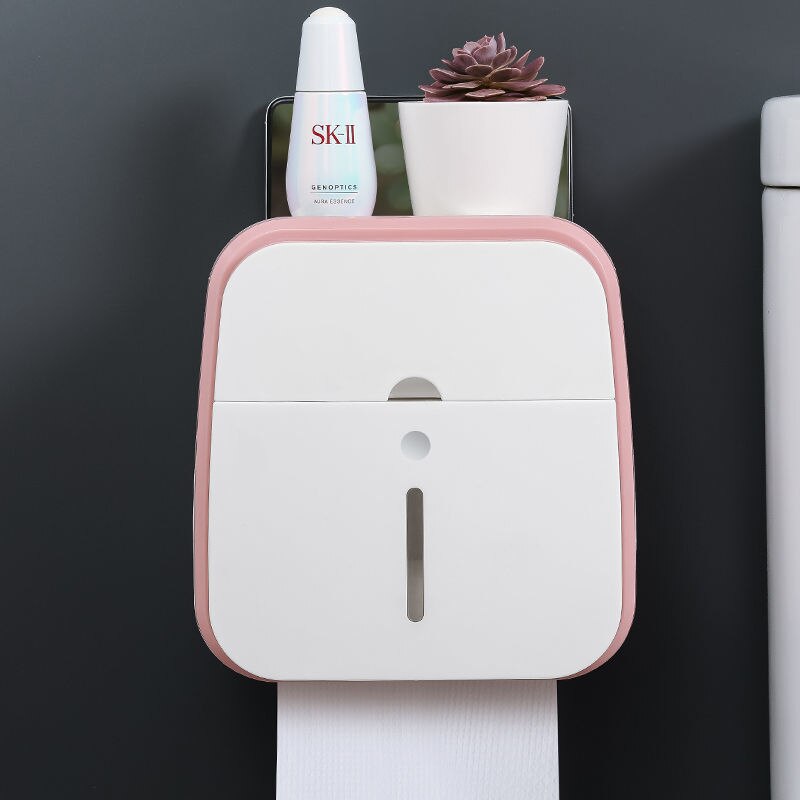 BowLift | Wall-Mounted Bathroom Organizer Tissue Box Holder