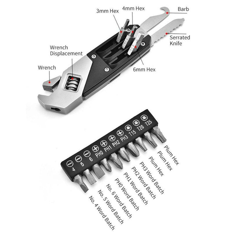 BowLift | Pro Expert Foldable Stainless Steel Wrench Tool Set