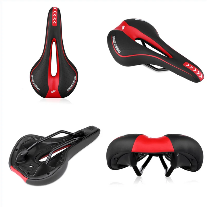BowLift | Extra Soft Gel Bike Saddle – Comfortable Bike Seat with Hollow Design for MTB and Road Biking, Non-Slip Surface and Improved Airflow