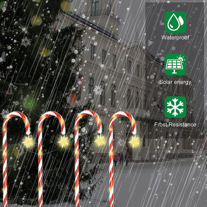 BowLift | Candy Cane Lane LED Solar Lamp
