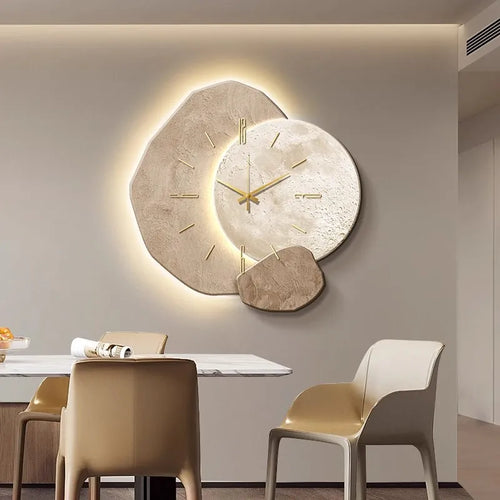 BowLift | Scandinavian Luxurious Wall Clock – Modern Design with Lighting