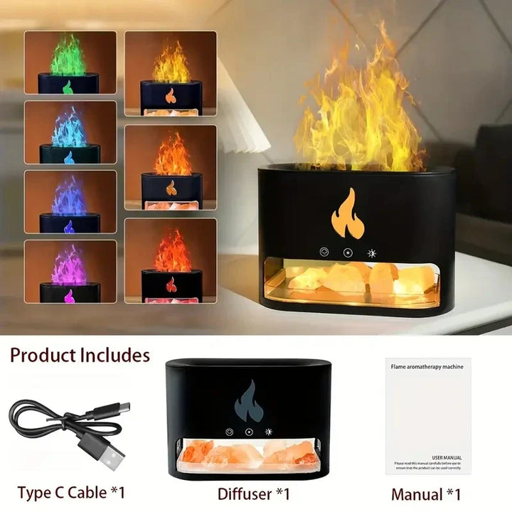 Crystal salt stone fire vaporizer