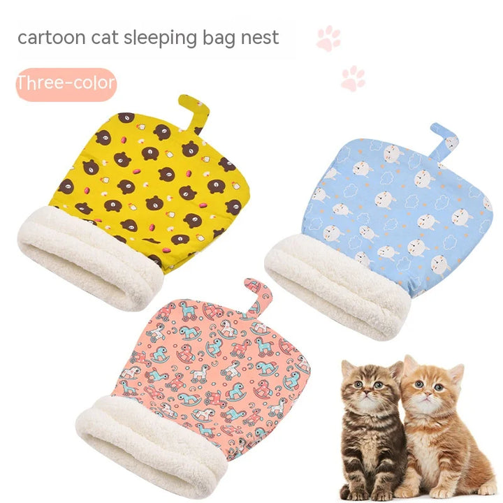 BowLift | Cozy Thickened Winter Cartoon Cat Sleeping Bag