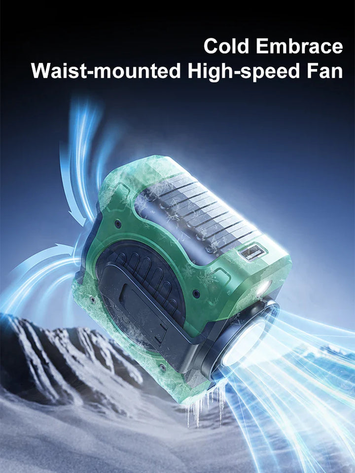 BowLift | 8000mAh Waist Clip Fan with Refrigeration & 199 Speed Settings – ChillMate