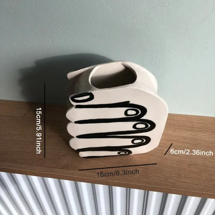 Hand Holding Flowers Vase | Bowlift