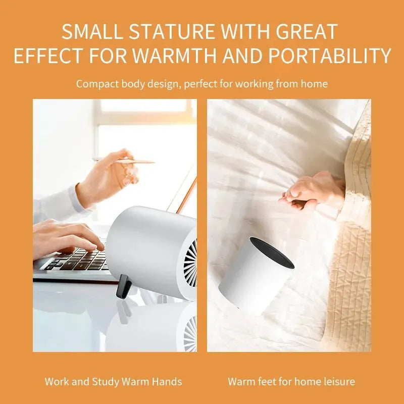 BowLift | Mini Desktop Heater | 600W | Quick Heating & Energy Saving | Portable & Quiet | EU Plug