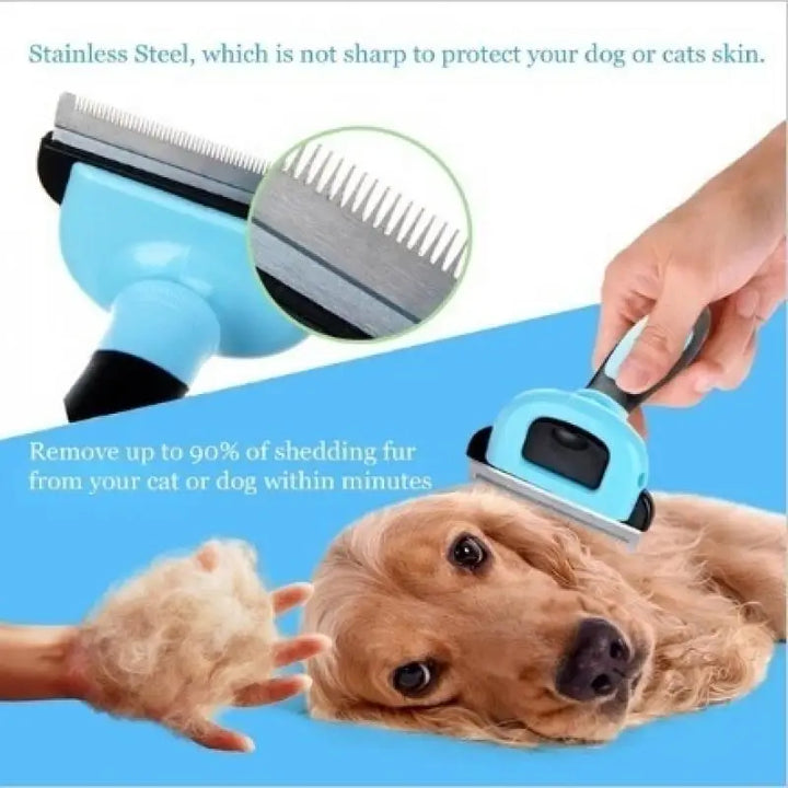 BowLift | FellZart Undercoat Brush for Dogs & Cats | Double-Sided & Replaceable Blade | De-Shedding & Hair Removal