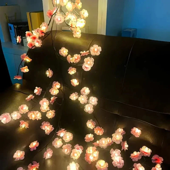 PetalGlow - Enchanting Sakura LED Light Garland Bowlift