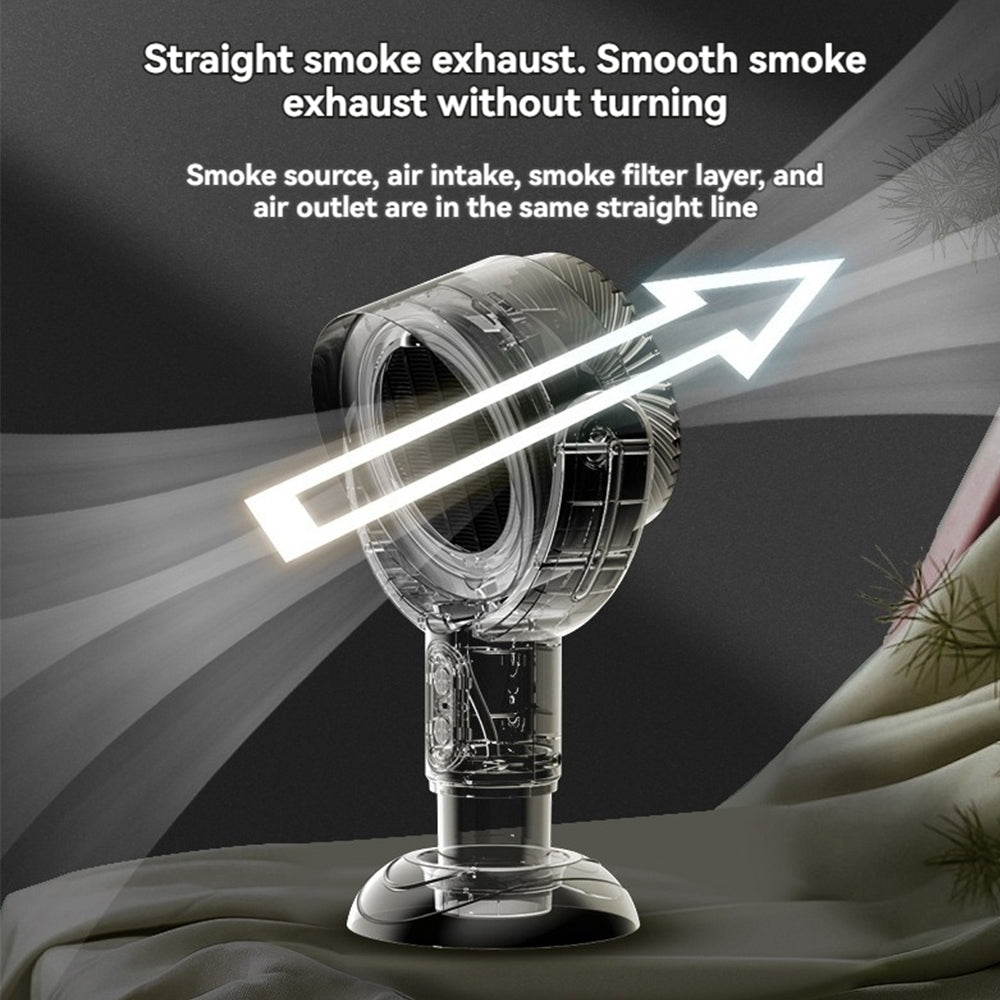 BowLift | SmokeAway Venti – Portable Air Purifier Fan with Ion Technology and USB Charger