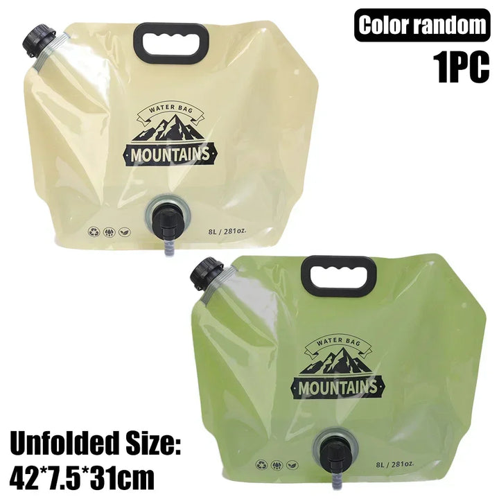 BowLift | HydraPakx Foldable Water Carry Bag 8 L | With Handle & Spout | For Camping, Hiking & Outdoor