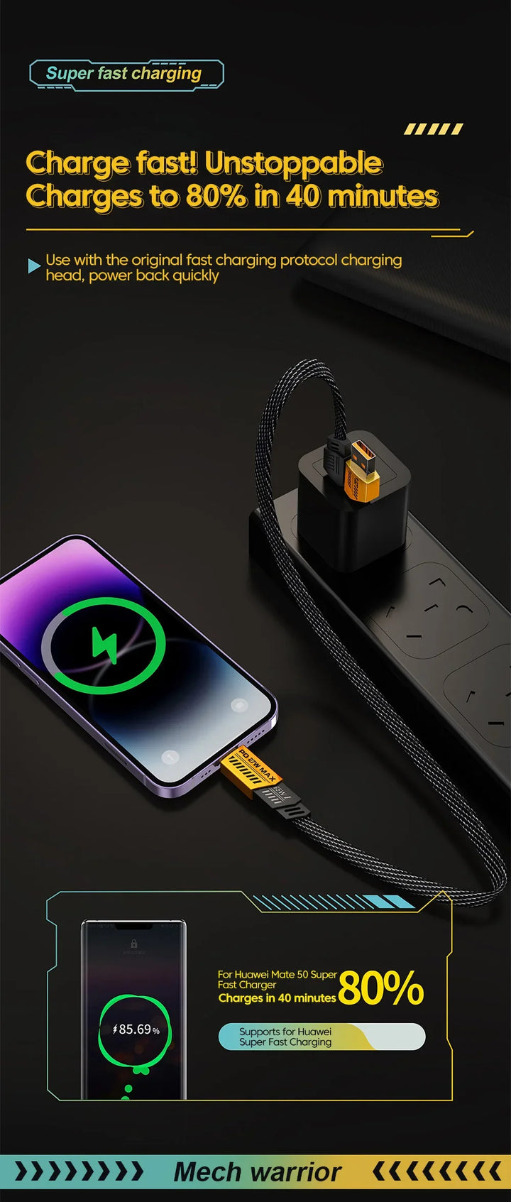 BowLift | Ultra Strong 4 in 1 Fast Charge Data Cable