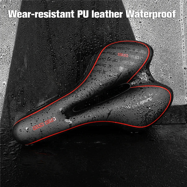 BowLift | Gel Comfort Bicycle Saddle – The Most Comfortable Bike Seat for Road and MTB, Lightweight PU Leather, Gel + Foam Padding, 27cm x 16cm